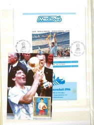 Sammlung Fussball WM Mexiko 1986, Postfrisch. Komplette Ausgaben. Mit ...