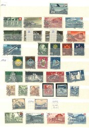 Schweiz-Sammlung, gestempelt, in 60-seitigem Einsteckbuch, ...