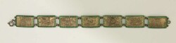 Egyptian silver bracelet with enamel inlays. Egyptian silver hallmark ...