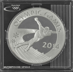 Kasachstan 2011, 100 Tenge - Silbermünze "Olympische Spiele in Sochi ...
