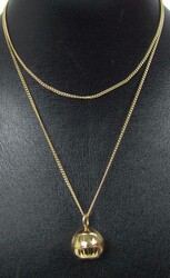 Necklace with pendant, pendant ball clock, mechanical, function ...