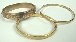 3 bangles, AM Gold Double