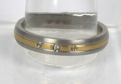 Damenring, Titanium, besetzt mit Diamant, 0,025 ct. Ringgröße ...