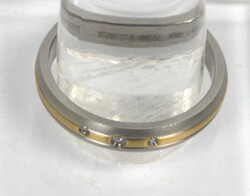 Damenring, Titanium, besetzt mit Diamant, 0,025 ct. Ringgröße ...