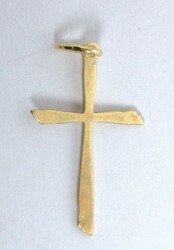 Pendant "Cross", 585 yellow gold