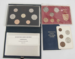Großbritannien, Kursmünzensätze, dabei 1988, Erhaltung: PP, 1971 ...