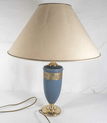 Tischlampe mit Schirm. Höhe: ca. 56 cm. Funktion geprüft. Schirm ...