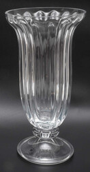 Glasvase, Tulpenform. Höhe: ca. 33 cm