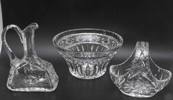 Kristall - Konvolut, geschliffen. Höhe: bis ca. 19 cm