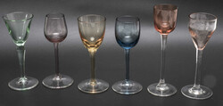 Lot Schnaps - Stielgläser, Farbglas, verschiedene Ausführungen und ...