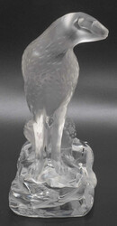 Lalique "Tancrede", Kristall - Figur Gepard, gefrostetes Kristall, ...