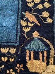 handgeknüpfter Peking blau chinesischer Teppich, mit ...