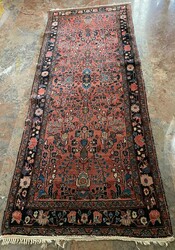 Orientteppich / Läufer, handgeknüpft. Defekt. Masse: ca. 197 x 78 ...