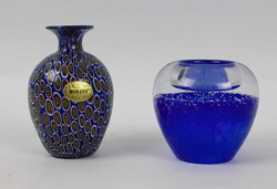 kleine Murano Glasvase "Campanella L." mit Pfauenauge Design, ...