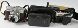 Lot ältere Kameras, dabei Leica Vario - elmar 35-70, Rico 35ZF mit ...
