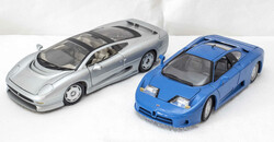 Zwei Modellautos, 1:18, Maisto Jaguar XJ220 und BugattiAutomatically ...