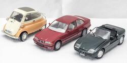 Drei Modellautos, 1:24, BMW Isetta, Revell BMW Z1 und Gama BMW ...