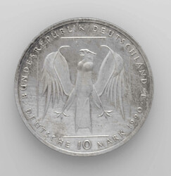 BRD 1990 J, 10.- DM - Silbermünze, "800 Jahre Deutscher Orden", ...