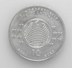 BRD 2005 J, 10 Euro - Silbermünze "Albert Einstein", Silber 925, ...