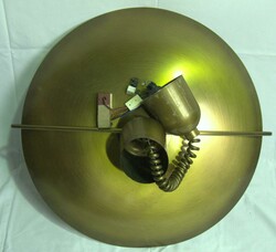 Retro Deckenlampe aus Messing, Durchmesser ca. 59 cm, Höhe ca. 66 ...