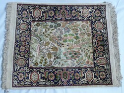 Kleiner Teppich, Indien, Kashmir-Seide, Länge ca. 67 cm, Breite ca. ...