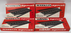 Märklin Sprint, gerades Fahrbanstück, 1206. 4 Packungen in OVP ...
