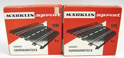 Märklin Sprint, gerades Fahrbanstück, 1201. 2x in OVP.Automatically ...