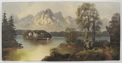 Urban, Ölgemälde auf Leinwand, Chiemsee, links unten signiert. ...