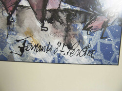 Fernando Jose Pereira (1961-), Mischtechnik, Musicante, rechts unten ...