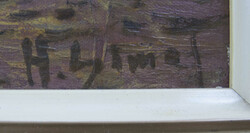 H. Simel, Ölgemälde auf Leinwand, Boote im Hafen, gerahmt. Maße ...