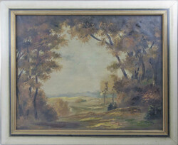 Karl Petry, Ölgemälde auf Leinwand, Waldlichtung, gerahmt. Maße ...