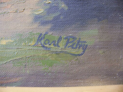 Karl Petry, Ölgemälde auf Leinwand, Waldlichtung, gerahmt. Maße ...