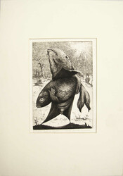 Casper Walter Rauh (1912-1983), Radierung, "Hilfe für die Schwachen" ...