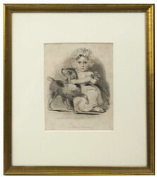 Druck aus dem Skizzenbuch von Königin Marie-Amélie (17821866), Kind ...