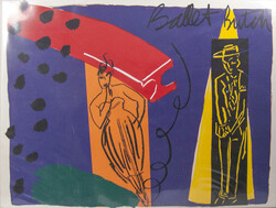 Bruce McLean, Siebdruck "Ballet Butch", Maße des Blattes: Höhe ca. ...