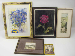 Lot Grafiken / Gemälde aus Auflösung, dabei kleines Hummelchen, ...