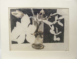 2 Kunstdrucke, dabei Horst Janssen, Höhe ca. 47,5 cm, Länge ca. 59 ...