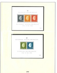 Belgien, 2 Lindner Vordruck Falzlosalben ab 1963 - 1978, postfrische ...