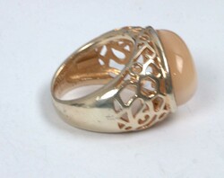 Damenring, 925er Silber vergoldet, besetzt mit Schmucksteinen. ...