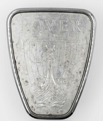 kleines, gebrauchtes Kunststoff "Rover" Autoemblem.