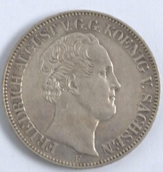 1 Taler, Königgreich Sachsen " Friedrich August", Thunn 327, Silber