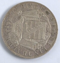 1 Taler, Königgreich Sachsen " Friedrich August", Thunn 327, Silber
