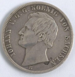 Ein Vereinsthaler, ein Pfund Fein, 1870B, Sachsen, Johann König von ...