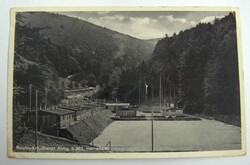 Postcard from Reichs-Arb. Dienst Abtl. 6 262, Herrenalb, with writing.