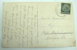 Postcard from Reichs-Arb. Dienst Abtl. 6 262, Herrenalb, with writing.