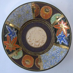 Japanese porcelain bowl, Imari porcelain. Artful patterns with floral ...