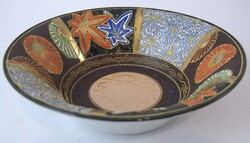 Japanese porcelain bowl, Imari porcelain. Artful patterns with floral ...