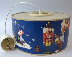 Retro ceiling light, GDR "Sandman" style, plastic shade with various ...