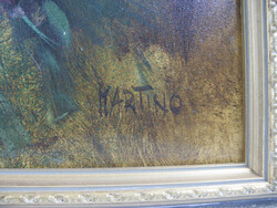 Ölgemälde auf Leinwand, Blumenstillleben "Pfingstrosen" rechts ...