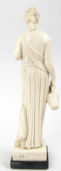 A. Santini, griechische Göttin, Kunstharz auf Holzsockel. Hinten ...